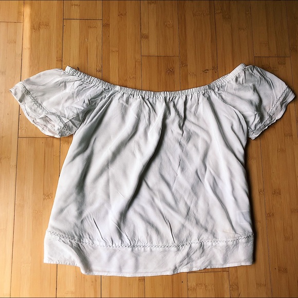 Old Navy Tops - Lightweight off the shoulder white shirt